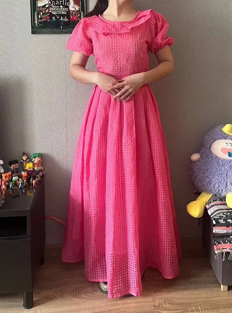 Шикарное винтажное платье "клубничный бутерброд" 🍓